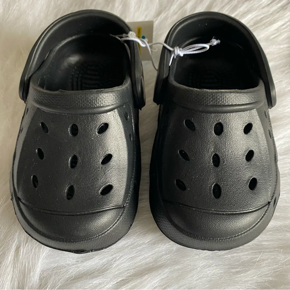 Black Kids Clogs Toddlers Size‎ 5/6 Slip On Shoes New